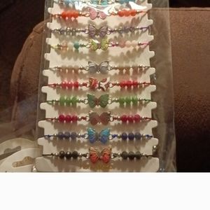Bracelets with adjustable tie